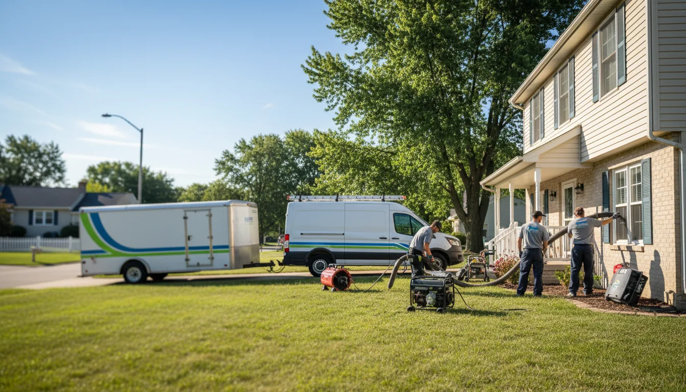 Flooded Basement Restoration And Cleanup With Repair in Eastlake, MI near me